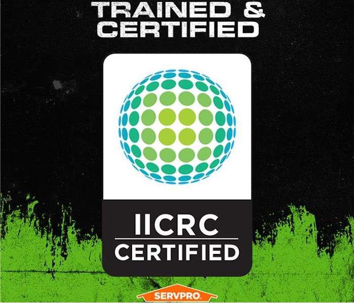 IICRC Logo SERVPRO trained and certified